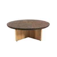 ethimo - table basse cross - bois naturel - 10 x 100 x 33 cm - designer patrick norguet - liège, liège bruni