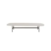 ethimo - table basse calipso - blanc - 57.69 x 57.69 x 25 cm - designer ilaria marelli - céramique, aluminium
